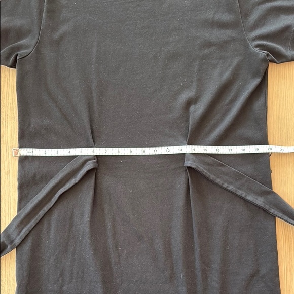 Vince | Black | Sheath Mini Dress Short Sleeve Crew Neck | L - Picture 4 of 8